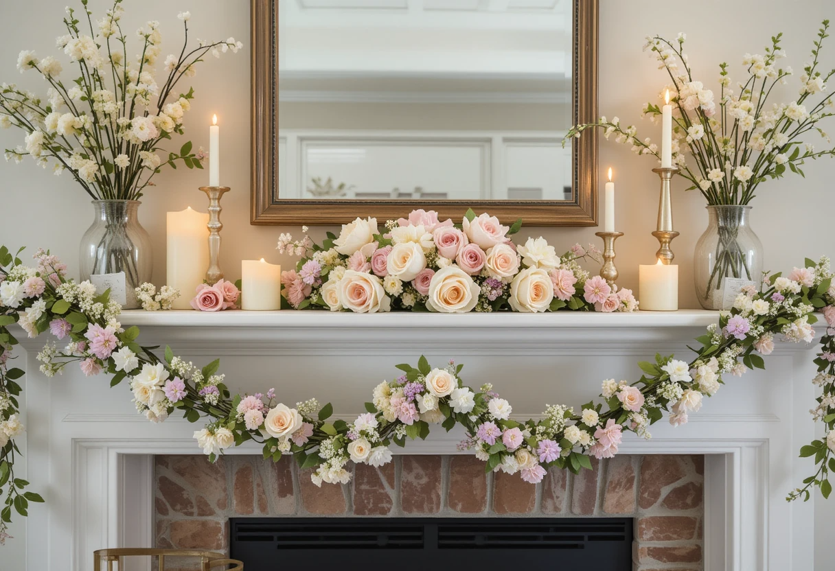 7 Best Spring Fireplace Mantel Decor Ideas for a Fresh & Elegant Look