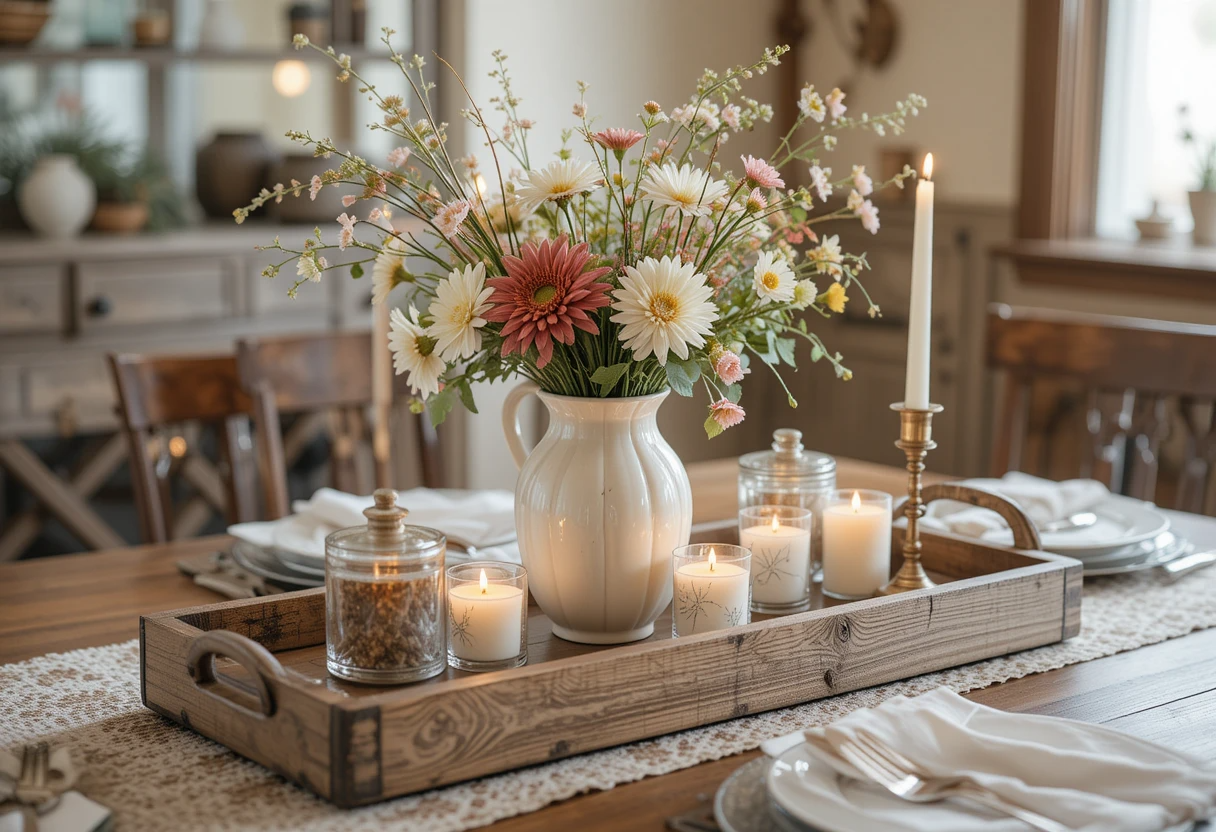 8 Beautiful Farmhouse Style Centerpieces for a Rustic & Cozy Home