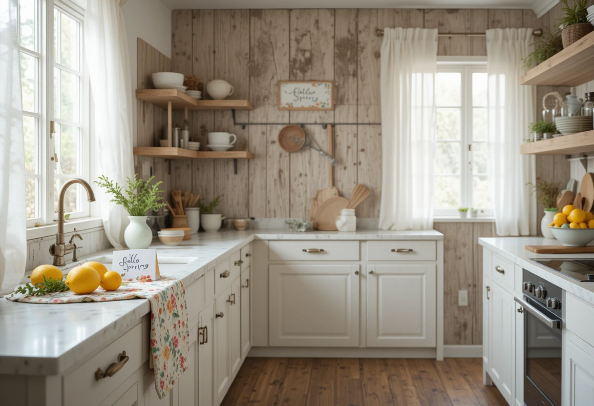 8 Simple Spring Kitchen Decor Ideas for a Fresh & Cheerful Look