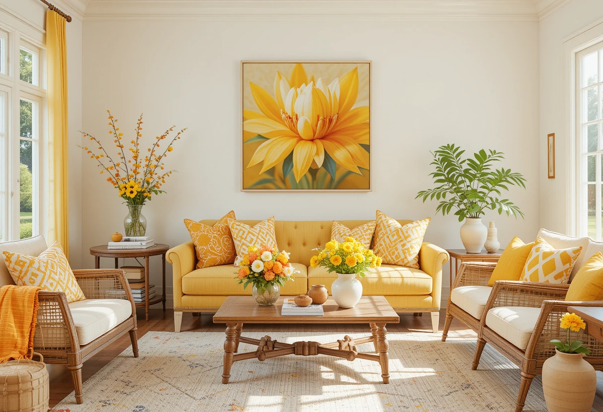 How to Decorate Your Home With Yellow & Orange for a Summer Glow